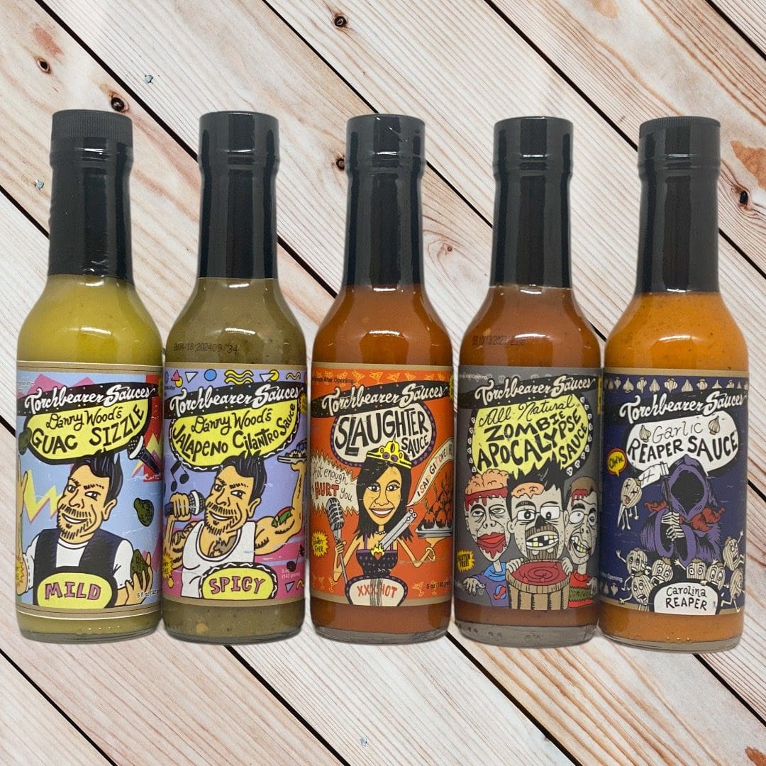 Danny Wood&#39;s Hot Stuff 5-Pack | 5 Bottles | 5oz