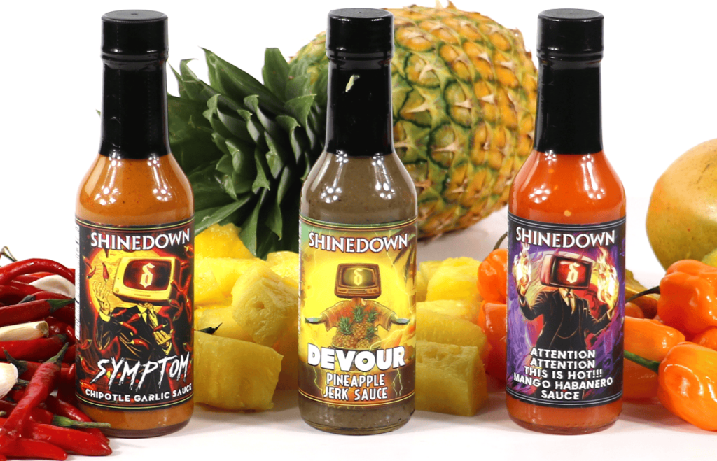 Shinedown hot sauces