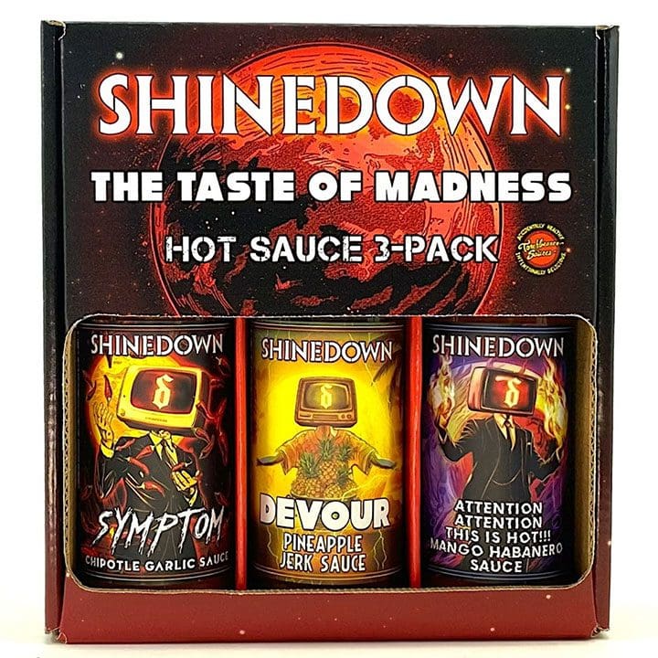 Shinedown hot sauces pack